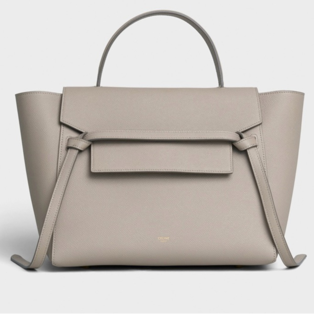 Celine Mini light Taupe belt bag comes with extra strap